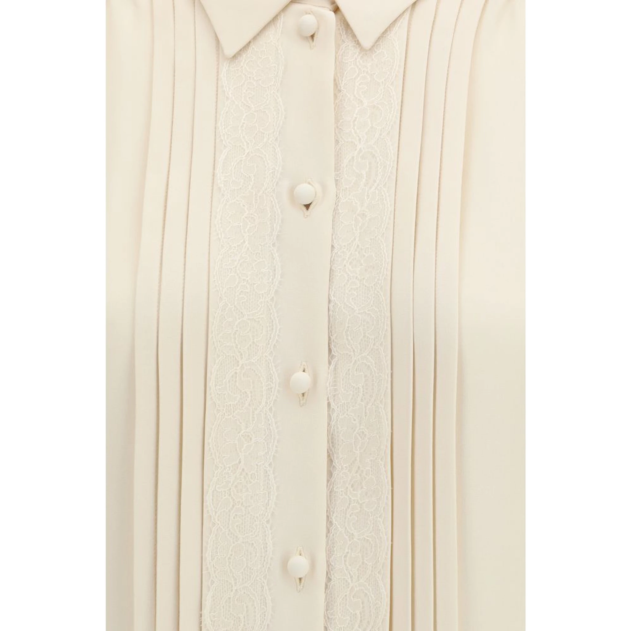 Beige Silk Shirt