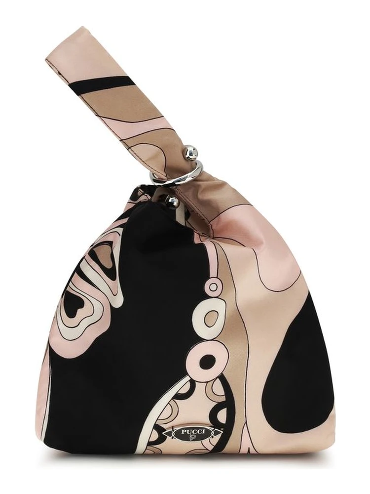 Multicolor Silk Clutch Bag