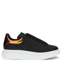 Black Calf Leather Bos Taurus Platform Sneakers