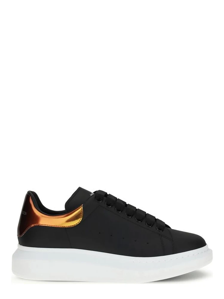 Black Calf Leather Bos Taurus Platform Sneakers