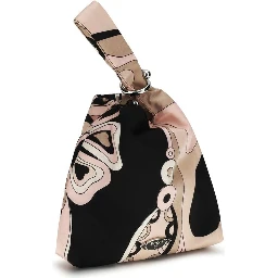 Multicolor Silk Clutch Bag