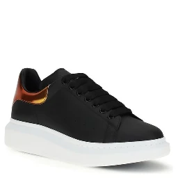 Black Calf Leather Bos Taurus Platform Sneakers