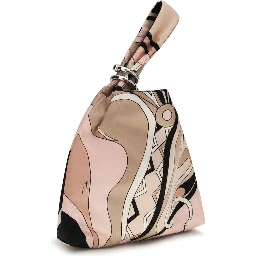 Multicolor Silk Clutch Bag