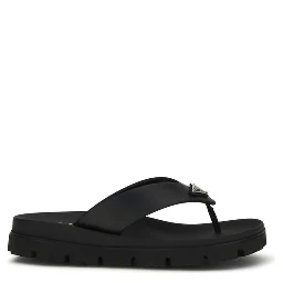 Brown Calf Leather Bos Taurus Flat Sandals