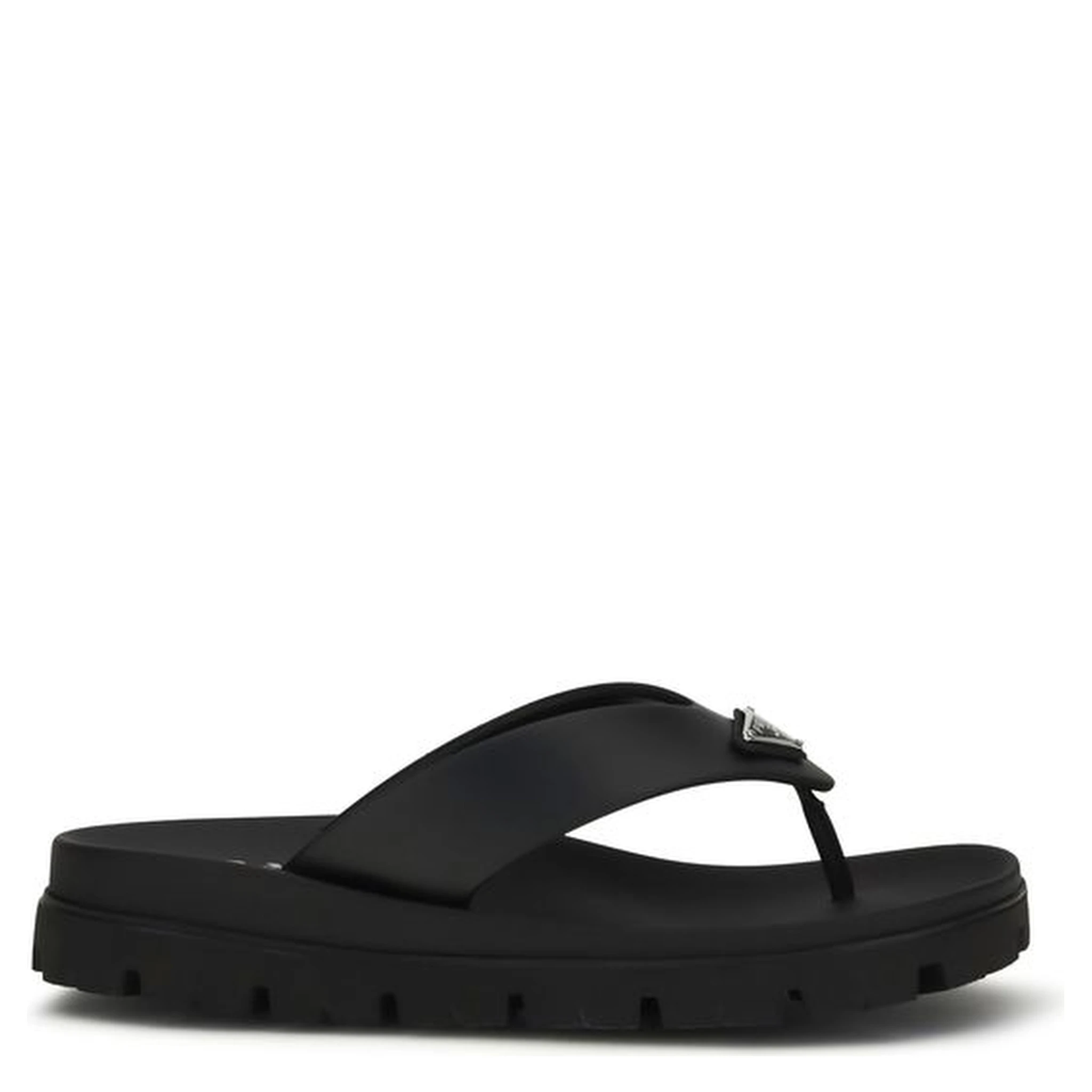 Brown Calf Leather Bos Taurus Flat Sandals