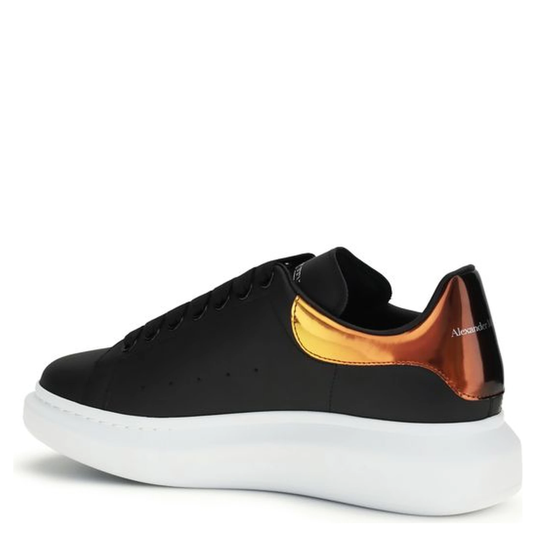 Black Calf Leather Bos Taurus Platform Sneakers