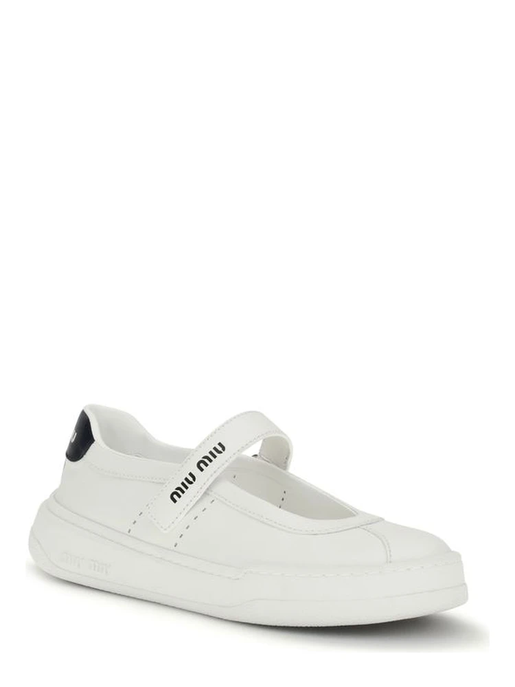 White Calf Leather Bos Taurus Ballet Flats alternative
