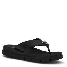 Brown Calf Leather Bos Taurus Flat Sandals