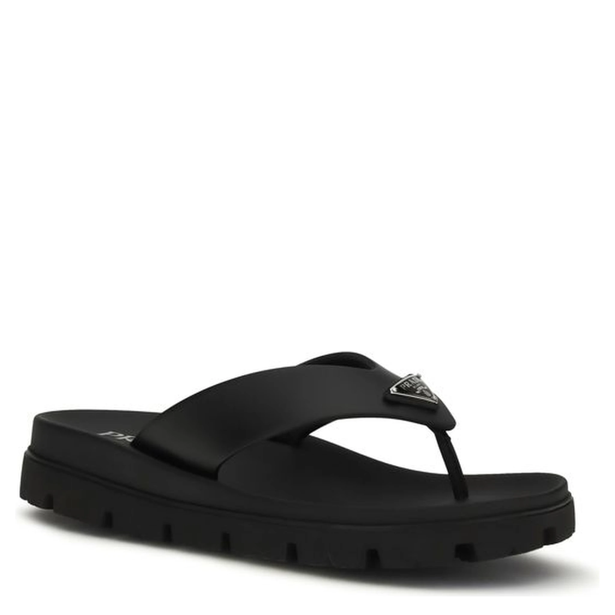 Brown Calf Leather Bos Taurus Flat Sandals
