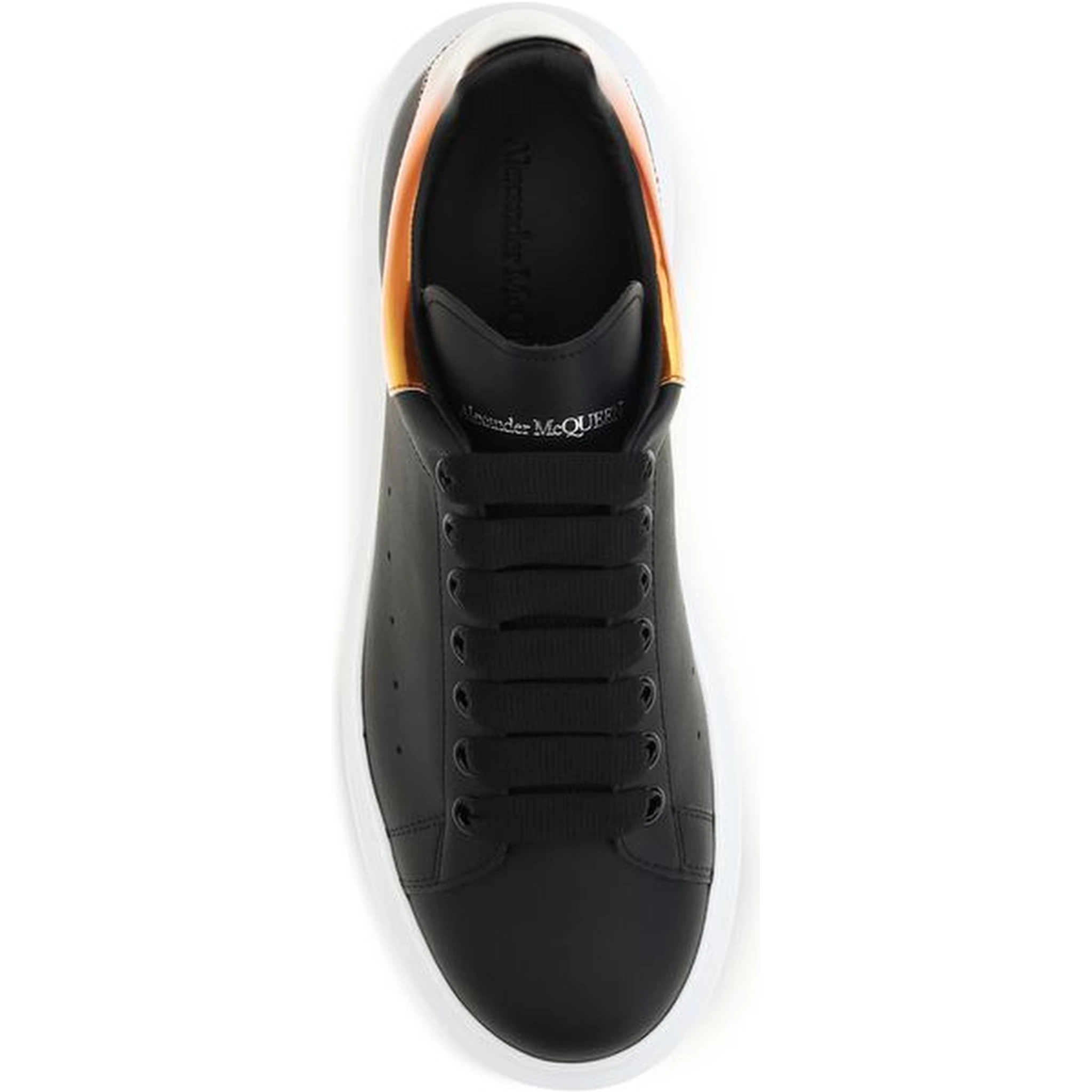 Black Calf Leather Bos Taurus Platform Sneakers