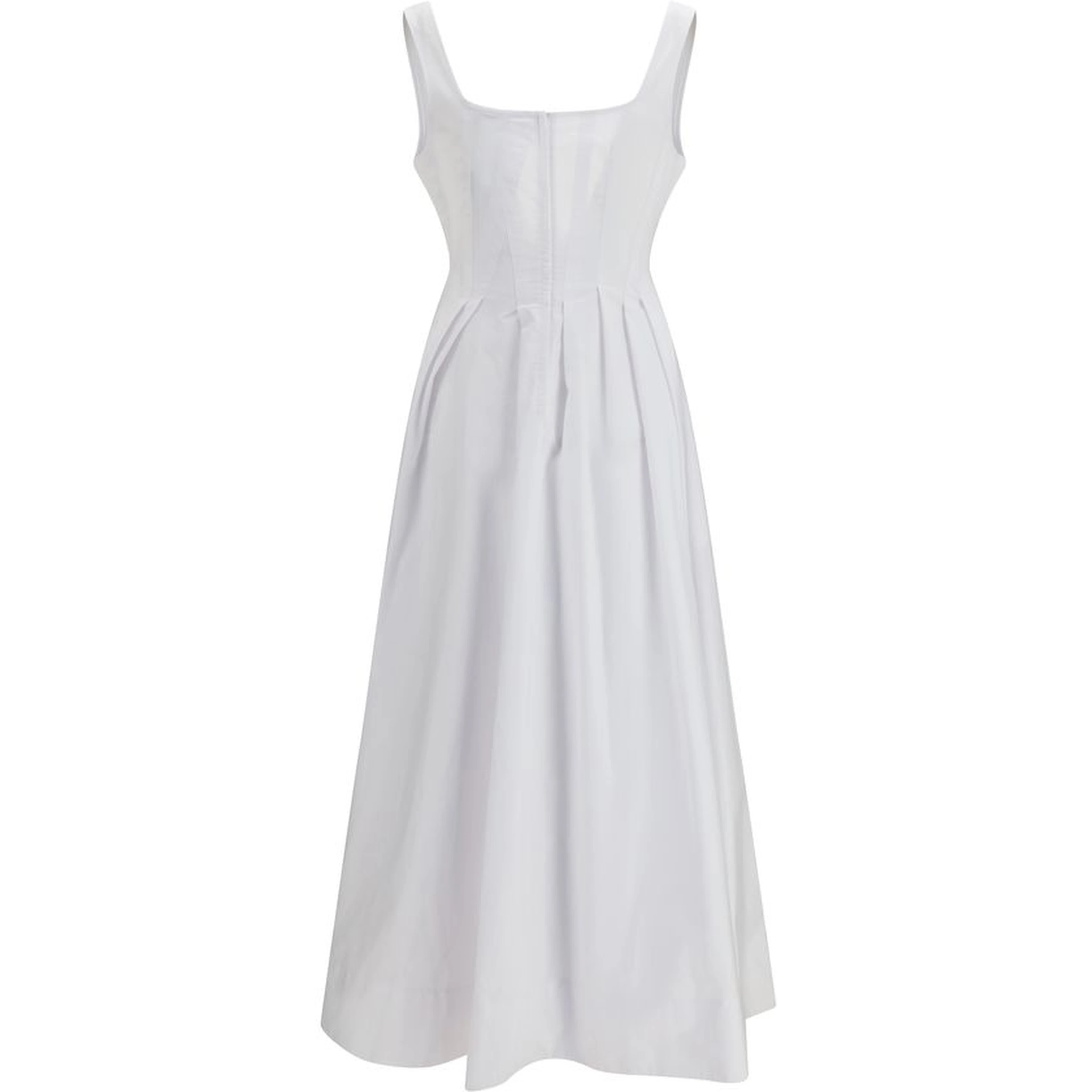 White Cotton Casual Dress