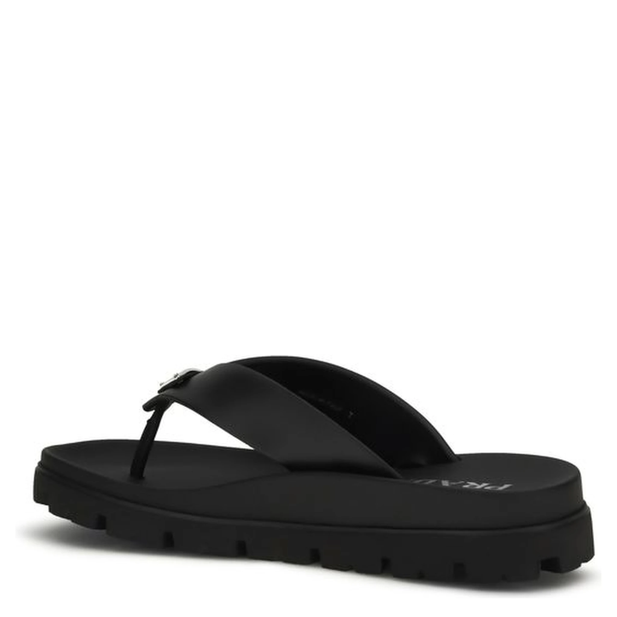 Brown Calf Leather Bos Taurus Flat Sandals