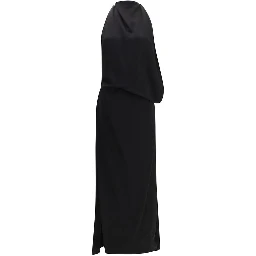Black Viscose Casual Dress
