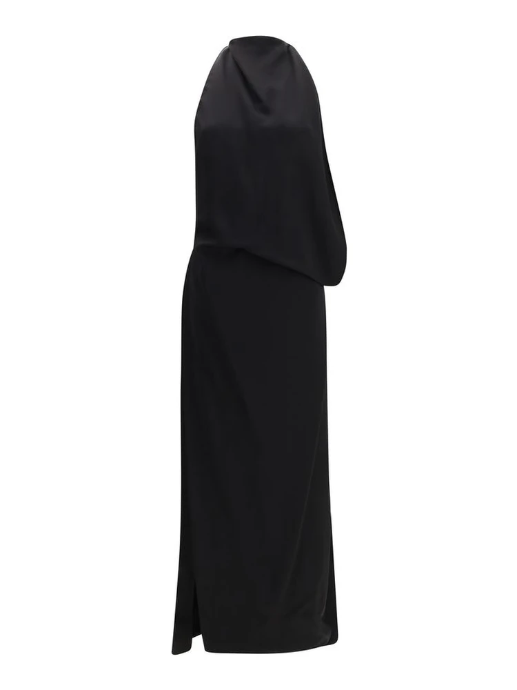 Black Viscose Casual Dress