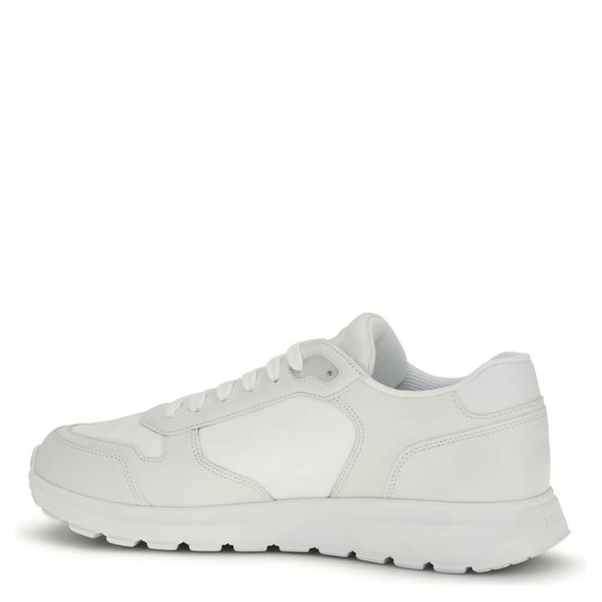 White Recycled Polyamide Athletic Sneakers
