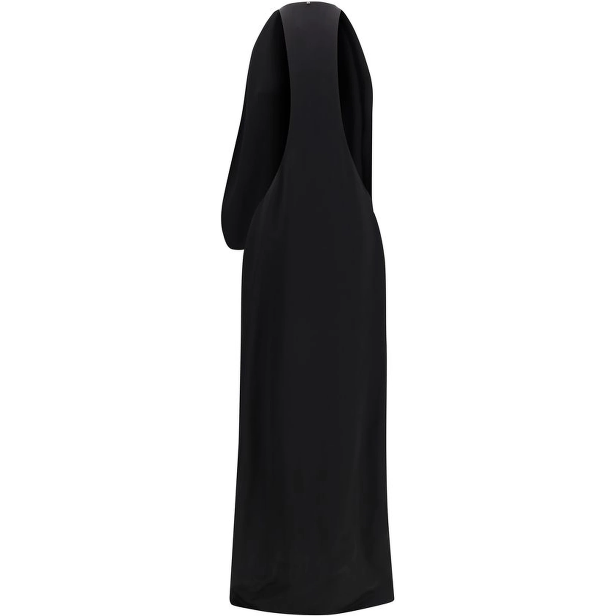 Black Viscose Casual Dress