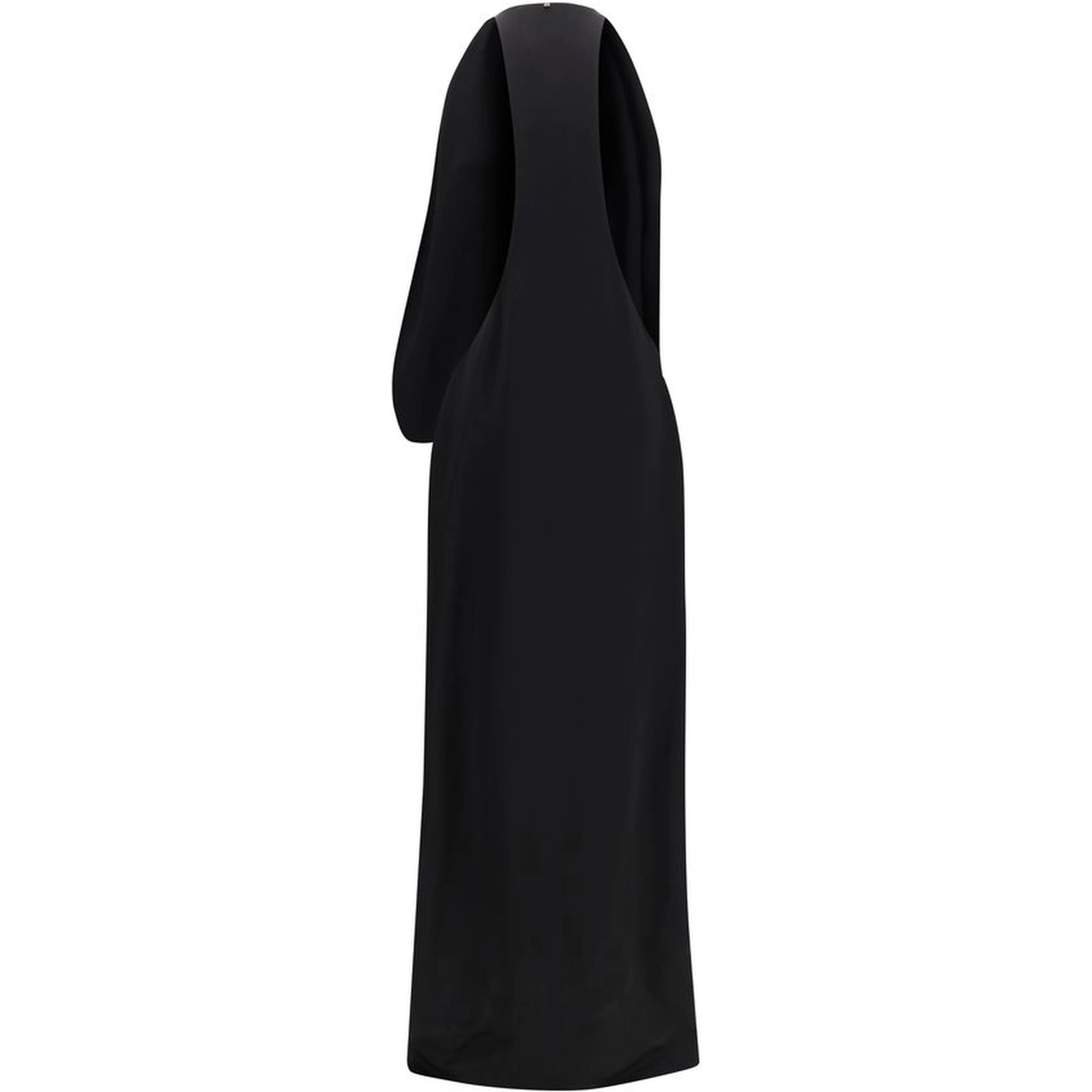 Black Viscose Casual Dress