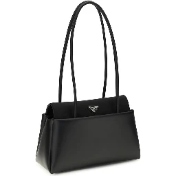 Black Calf Leather Bos Taurus Handbag