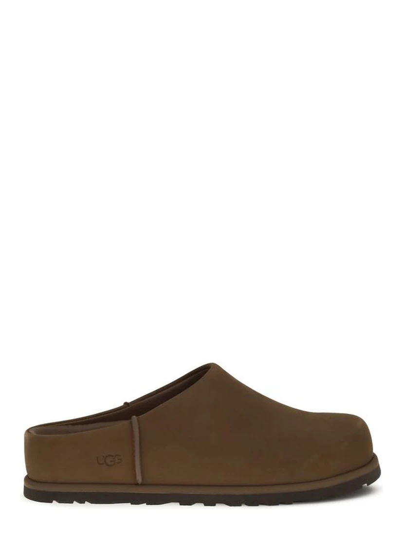 Brown Calf Leather Bos Taurus Clogs