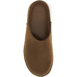 Brown Calf Leather Bos Taurus Clogs