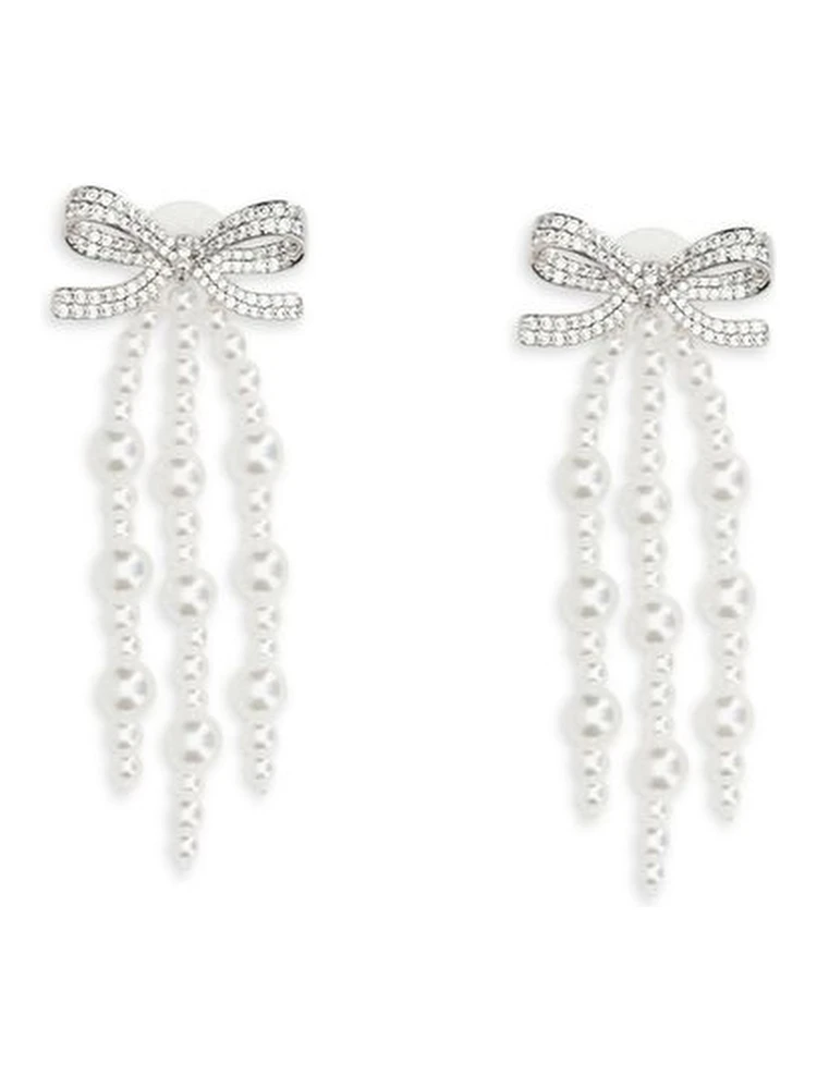 White Brass Earrings