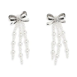 White Brass Earrings