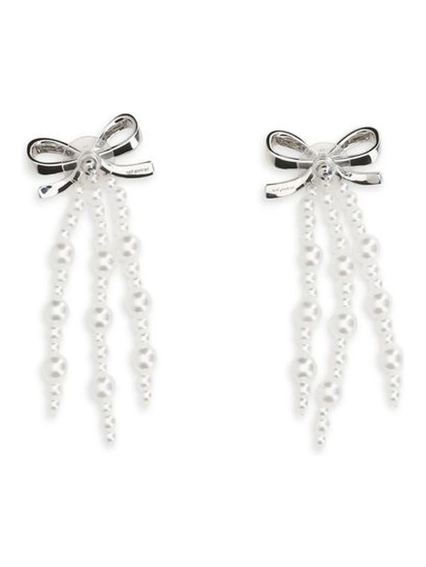 White Brass Earrings