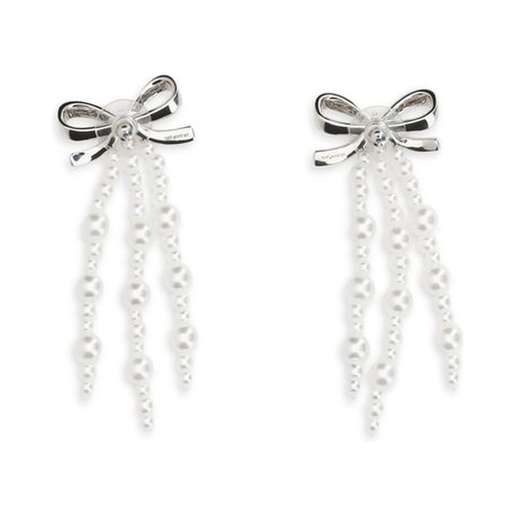 White Brass Earrings