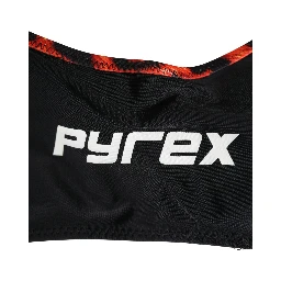 Black Top Orange Leopard Print Bottom 2 Piece Swimwear