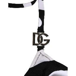 Black White Zebra Bikini Top Bottom Swimwear