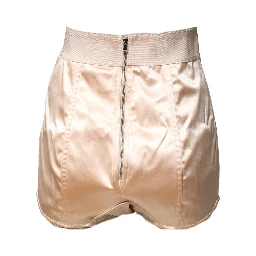 Beige Silk Blend High Waist Girdle Panty Underwear