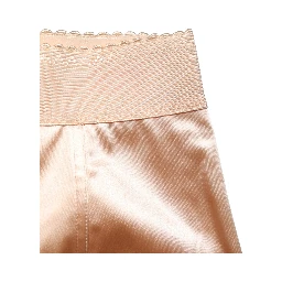 Beige Silk Blend High Waist Girdle Panty Underwear