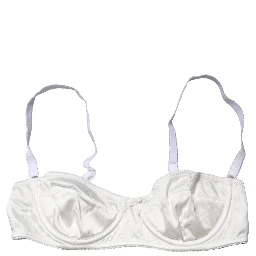 White Semi-Pad Underwire Balconette Bra Underwear
