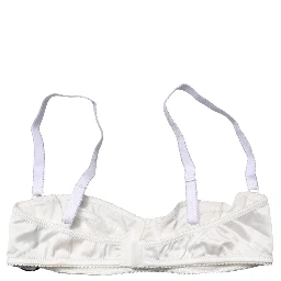 White Semi-Pad Underwire Balconette Bra Underwear