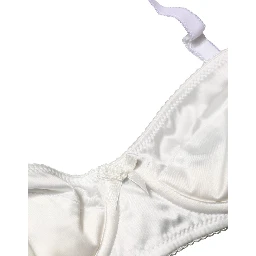 White Semi-Pad Underwire Balconette Bra Underwear