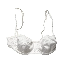 White Semi-Pad Underwire Balconette Underwear
