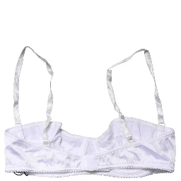 White Semi-Pad Underwire Balconette Bra Underwear