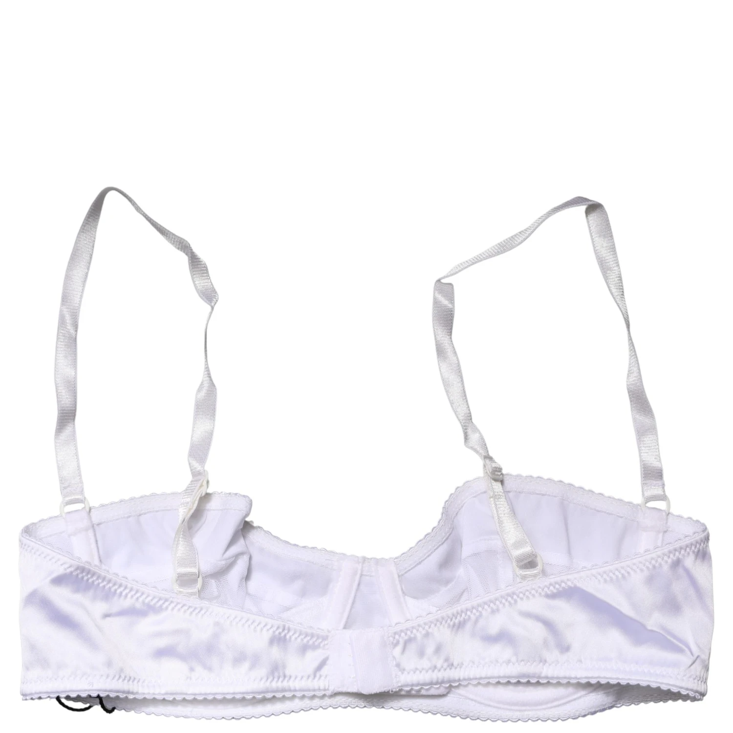 White Semi-Pad Underwire Balconette Bra Underwear
