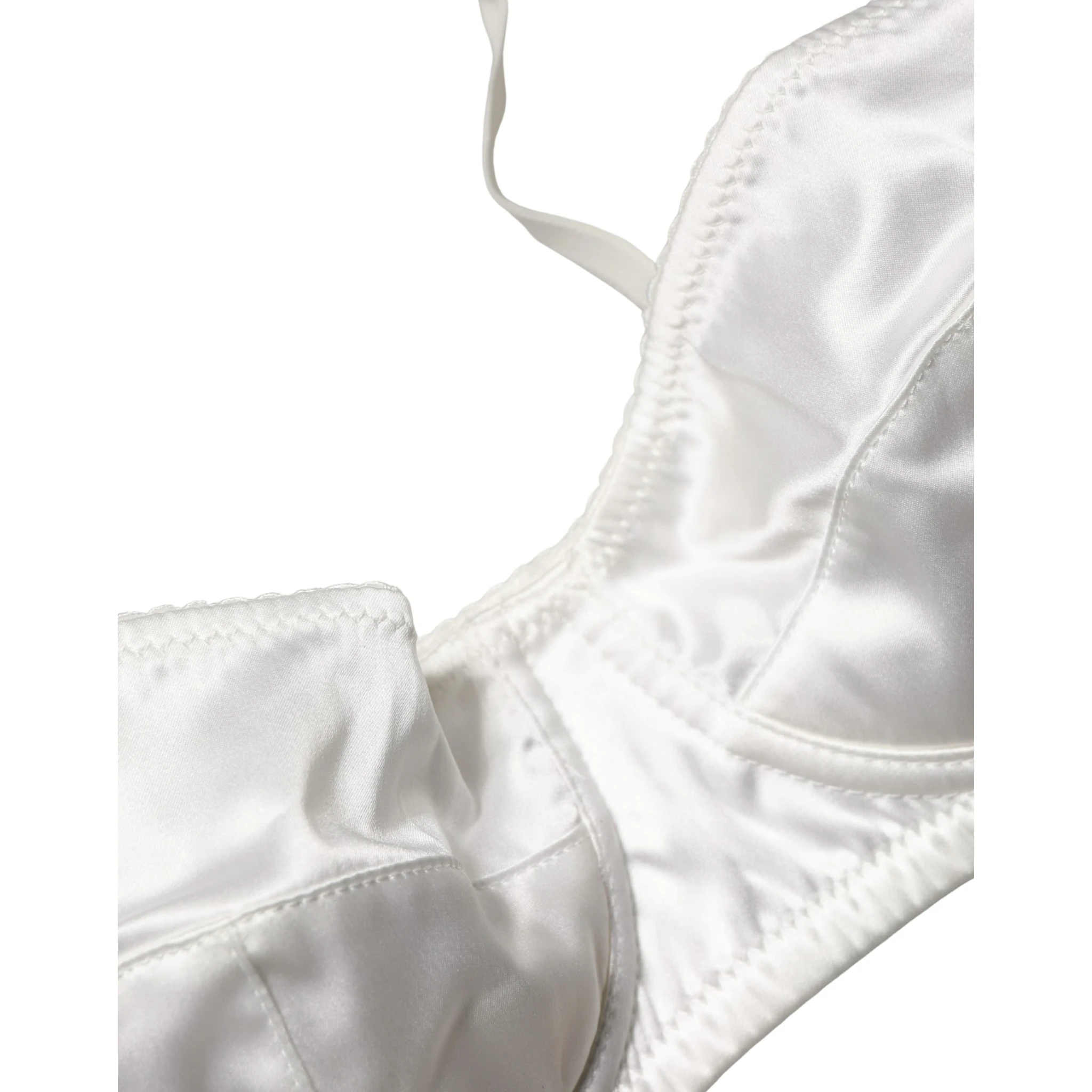 White Semi-Pad Underwire Balconette Underwear