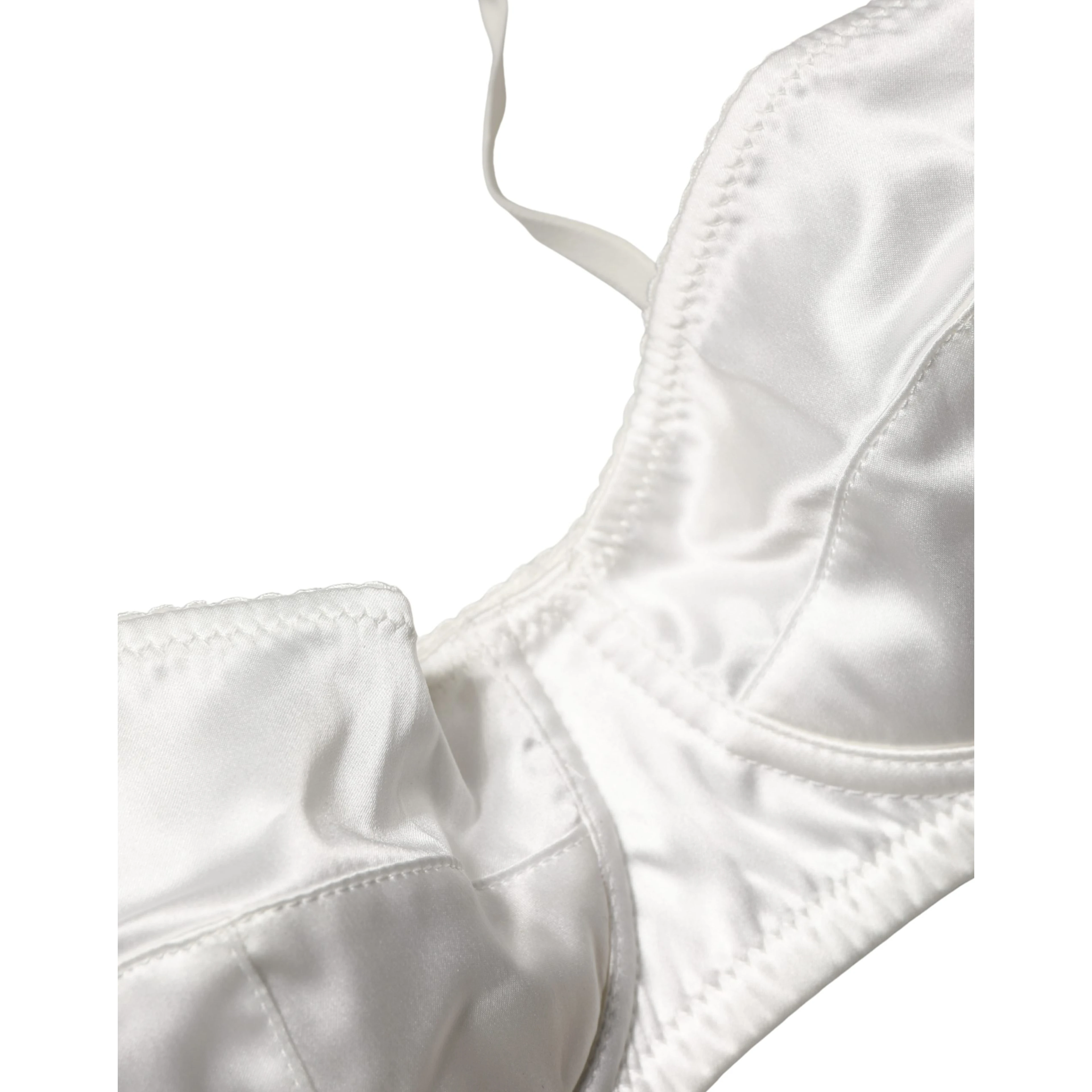 White Semi-Pad Underwire Balconette Underwear