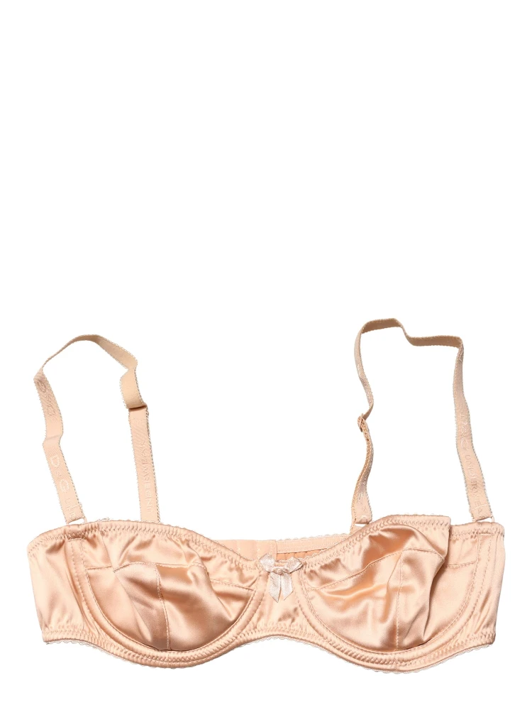 Beige Semi-Pad Underwire Balconette Bra Underwear alternative