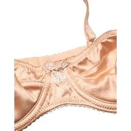 Beige Semi-Pad Underwire Balconette Bra Underwear