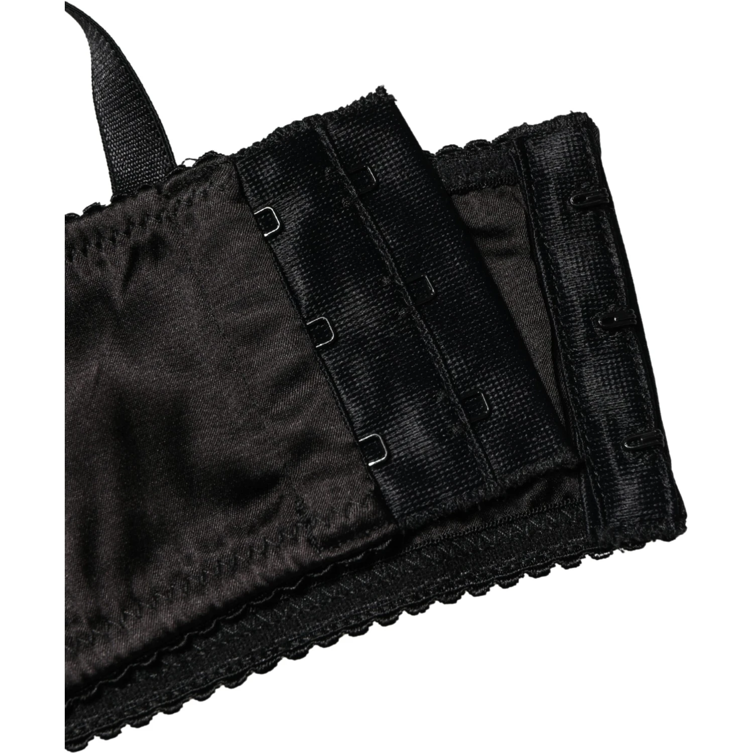 Black Semi-Pad Underwire Balconette Bra Underwear