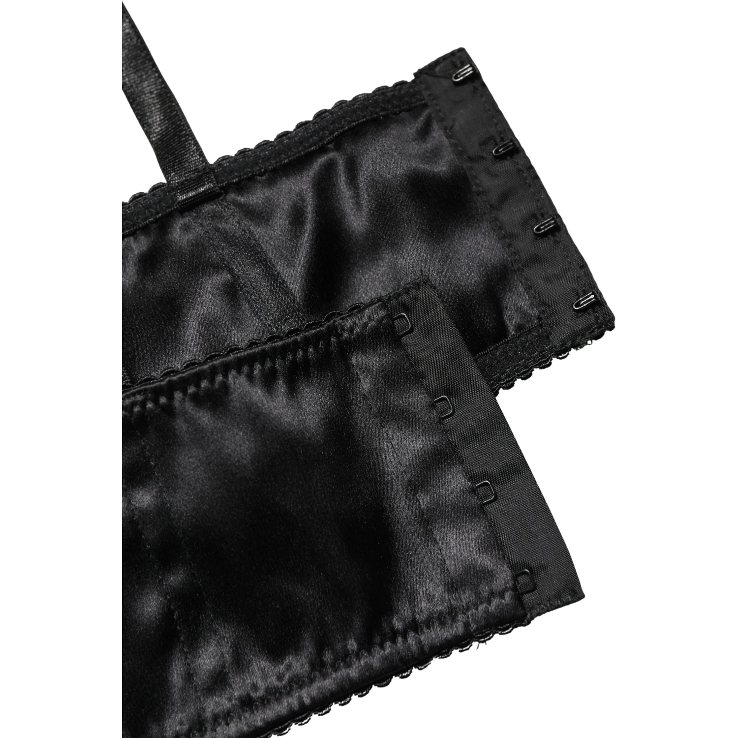 Black Semi-Pad Underwire Balconette Bra Underwear