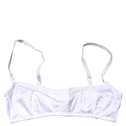 White Semi-Pad Underwire Balconette Bra Underwear