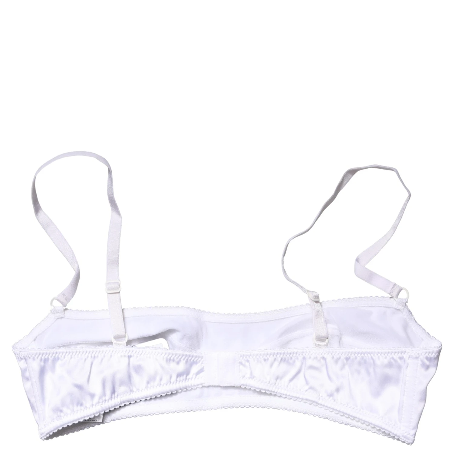 White Semi-Pad Underwire Balconette Bra Underwear
