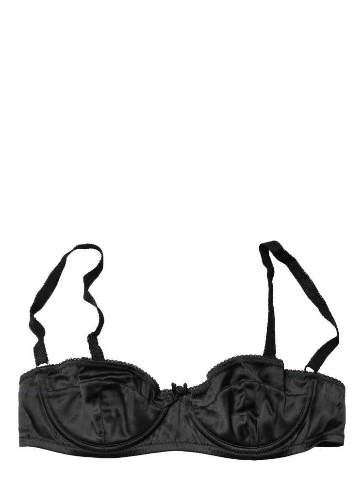 Black Semi-Pad Underwire Balconette Bra Underwear alternative