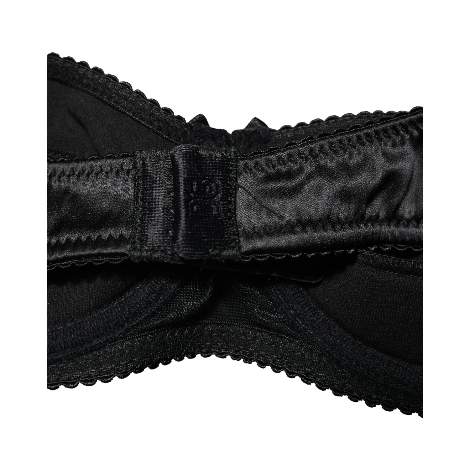 Black Semi-Pad Underwire Balconette Bra Underwear