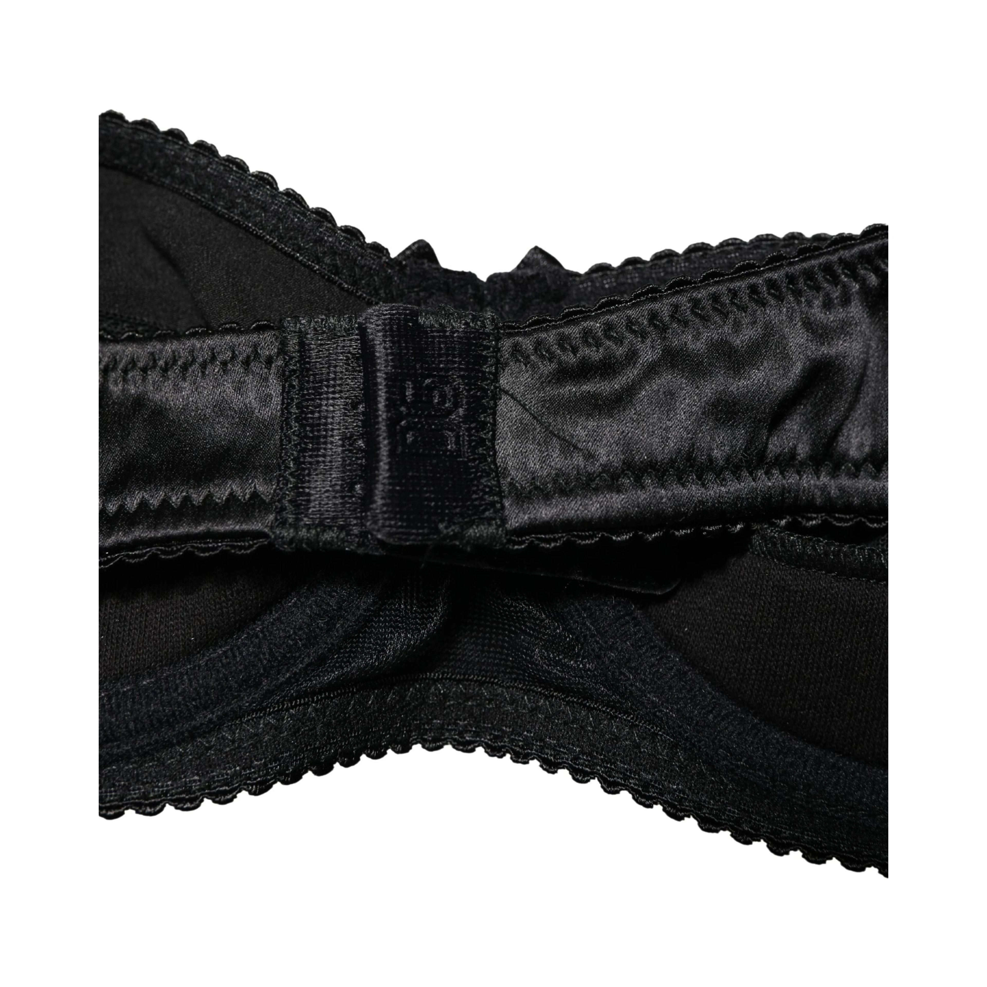 Black Semi-Pad Underwire Balconette Bra Underwear
