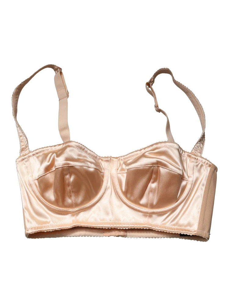 Beige Semi-Pad Underwire Balconette Bra Underwear alternative